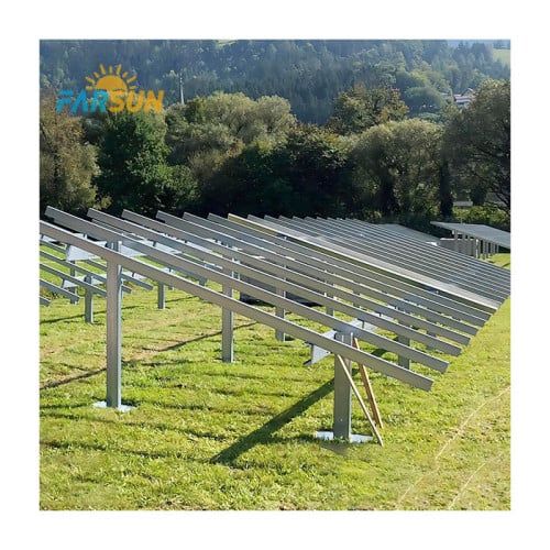 FS Steel Solar PV Ground Mounting Plants Zinc Coated Rack